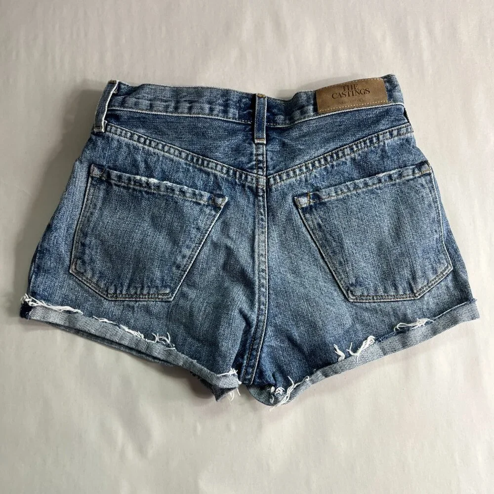 Aritzia The Castings High Rise Kinross Denim Shorts Size‎ 25